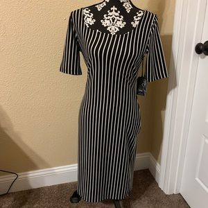 Black and White Curvy Dress